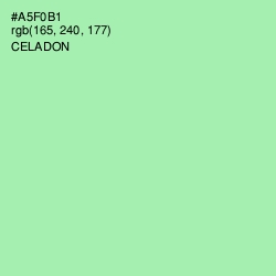 #A5F0B1 - Celadon Color Image