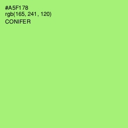 #A5F178 - Conifer Color Image