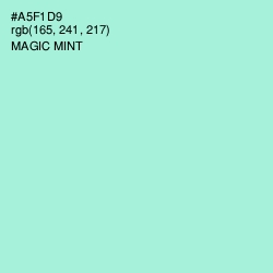 #A5F1D9 - Magic Mint Color Image