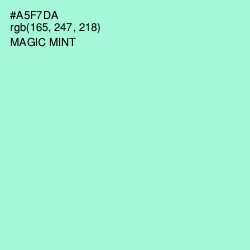 #A5F7DA - Magic Mint Color Image