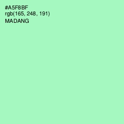 #A5F8BF - Madang Color Image