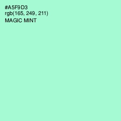 #A5F9D3 - Magic Mint Color Image