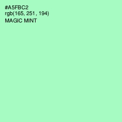 #A5FBC2 - Magic Mint Color Image