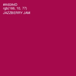 #A60A4D - Jazzberry Jam Color Image