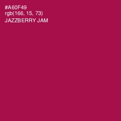 #A60F49 - Jazzberry Jam Color Image
