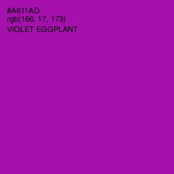 #A611AD - Violet Eggplant Color Image