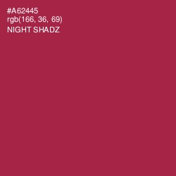 #A62445 - Night Shadz Color Image