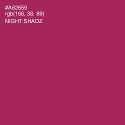 #A62659 - Night Shadz Color Image