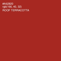 #A62820 - Roof Terracotta Color Image