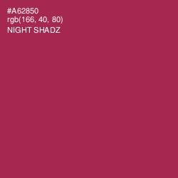 #A62850 - Night Shadz Color Image