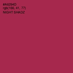 #A6294D - Night Shadz Color Image