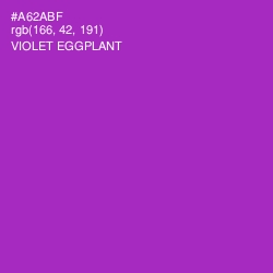 #A62ABF - Violet Eggplant Color Image