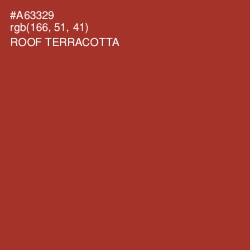 #A63329 - Roof Terracotta Color Image