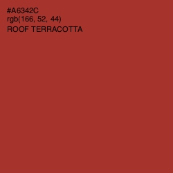 #A6342C - Roof Terracotta Color Image