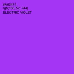 #A634F4 - Electric Violet Color Image