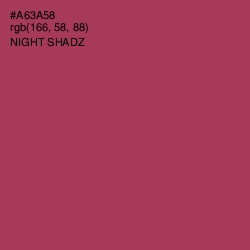 #A63A58 - Night Shadz Color Image