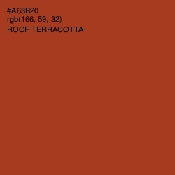 #A63B20 - Roof Terracotta Color Image