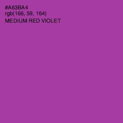 #A63BA4 - Medium Red Violet Color Image