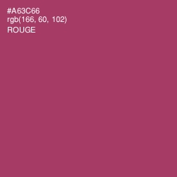 #A63C66 - Rouge Color Image