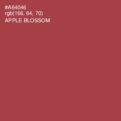 #A64046 - Apple Blossom Color Image