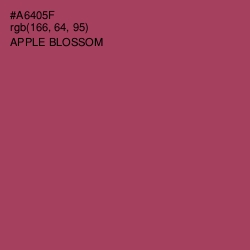 #A6405F - Apple Blossom Color Image