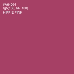 #A64064 - Hippie Pink Color Image