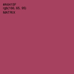 #A6415F - Matrix Color Image