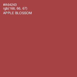 #A64243 - Apple Blossom Color Image