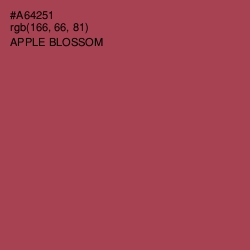 #A64251 - Apple Blossom Color Image