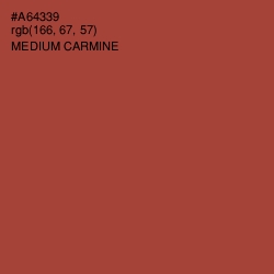 #A64339 - Medium Carmine Color Image