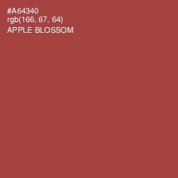 #A64340 - Apple Blossom Color Image