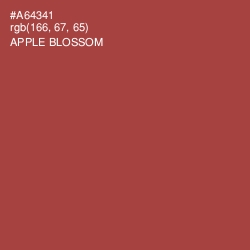 #A64341 - Apple Blossom Color Image