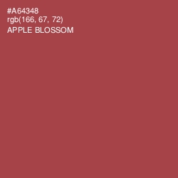 #A64348 - Apple Blossom Color Image
