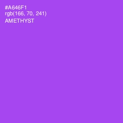 #A646F1 - Amethyst Color Image