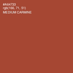 #A64733 - Medium Carmine Color Image