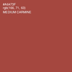 #A6473F - Medium Carmine Color Image