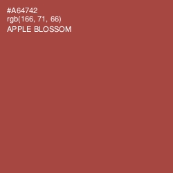 #A64742 - Apple Blossom Color Image