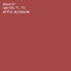 #A64747 - Apple Blossom Color Image