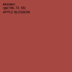 #A64841 - Apple Blossom Color Image