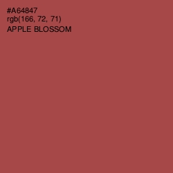 #A64847 - Apple Blossom Color Image