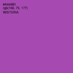 #A649B1 - Wisteria Color Image