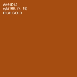 #A64D12 - Rich Gold Color Image