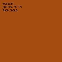 #A64E11 - Rich Gold Color Image