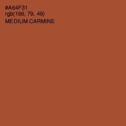 #A64F31 - Medium Carmine Color Image