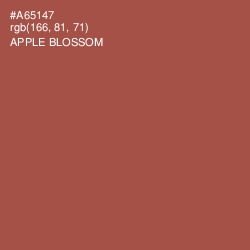 #A65147 - Apple Blossom Color Image