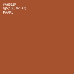 #A6522F - Paarl Color Image