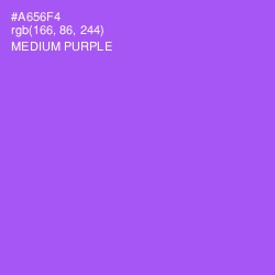 #A656F4 - Medium Purple Color Image