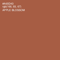 #A65D43 - Apple Blossom Color Image