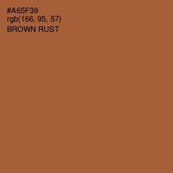 #A65F39 - Brown Rust Color Image