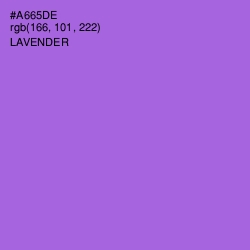 #A665DE - Lavender Color Image